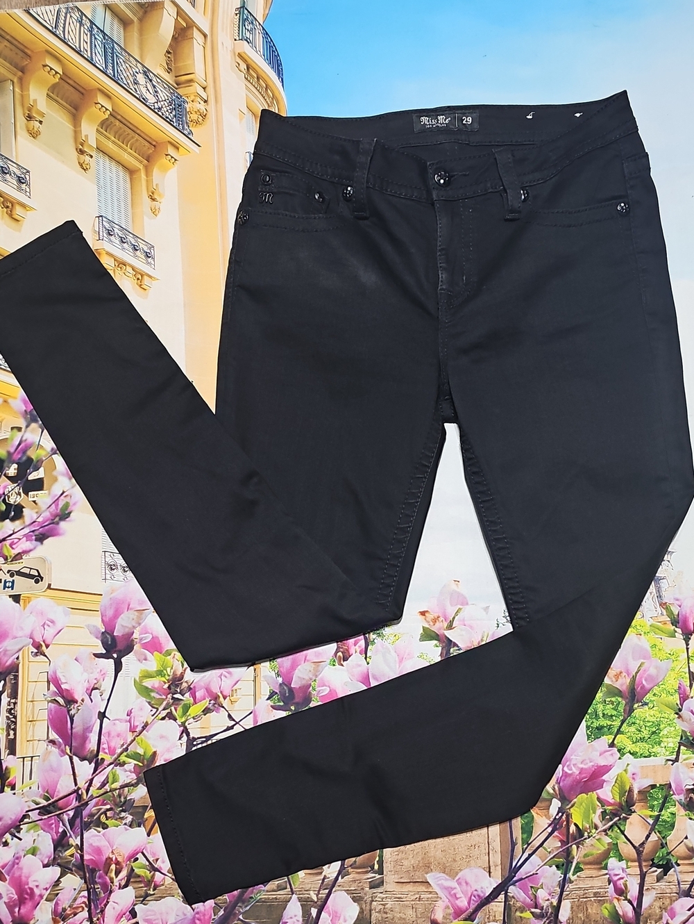 Miss Me Los Angeles Black Skinny Jeans Size 29